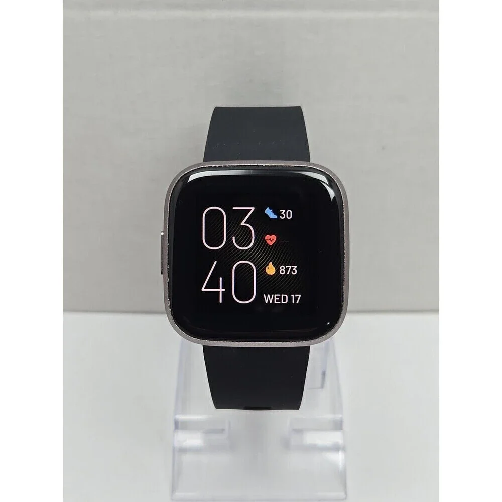 Fitbit Versa 2 Smartwatch Gray 40mm Alexa WR50M Always On Display No Charger